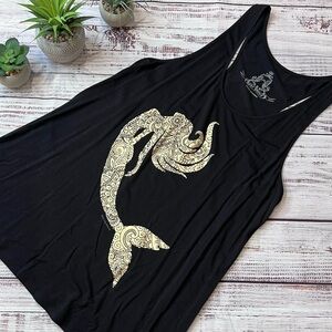 Bear Dance Black Mermaid Tank Top